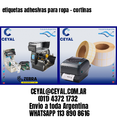 etiquetas adhesivas para ropa – cortinas