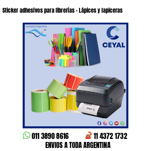 Sticker adhesivos para librerías – Lápices y lapiceras
