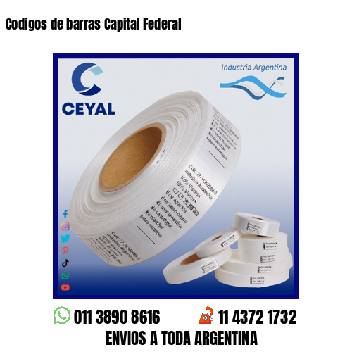 Codigos de barras Capital Federal