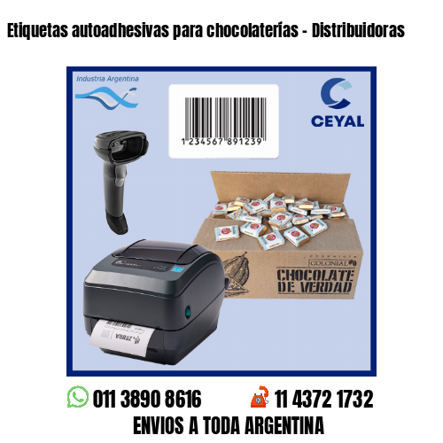 Etiquetas autoadhesivas para chocolaterías – Distribuidoras