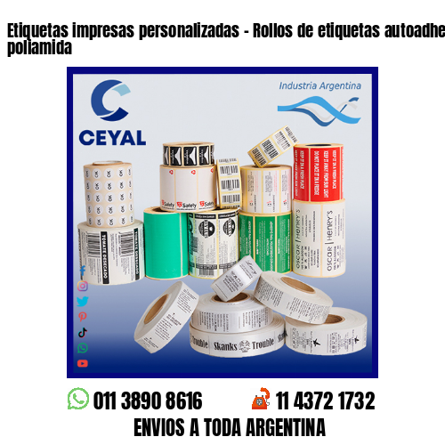 Etiquetas impresas personalizadas – Rollos de etiquetas autoadhesivas y poliamida