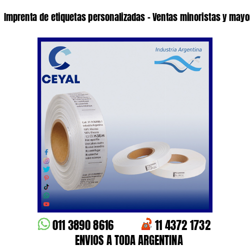 Imprenta de etiquetas personalizadas – Ventas minoristas y mayoristas