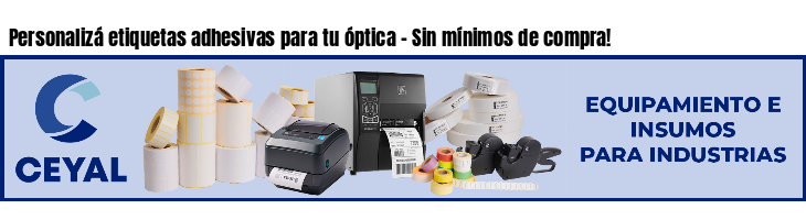 Personalizá etiquetas adhesivas para tu óptica - Sin mínimos de compra!