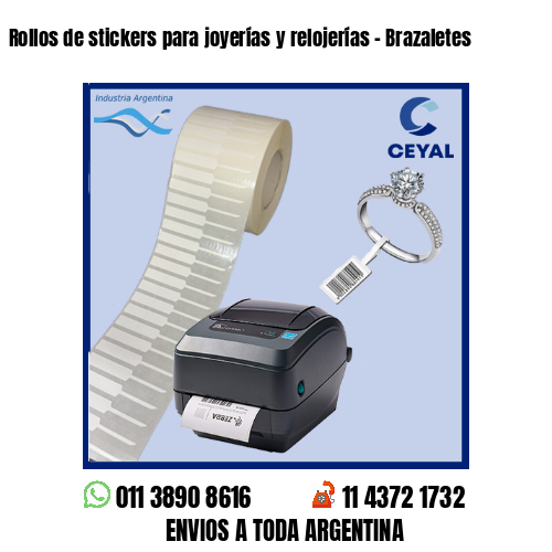 Rollos de stickers para joyerías y relojerías – Brazaletes