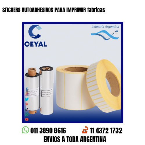 STICKERS AUTOADHESIVOS PARA IMPRIMIR fabricas