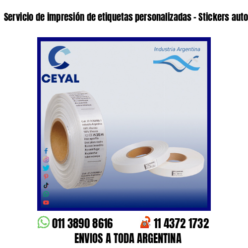 Servicio de impresión de etiquetas personalizadas – Stickers autoadhesivos