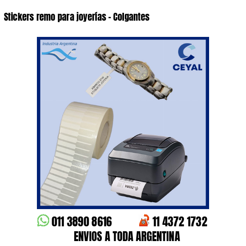Stickers remo para joyerías – Colgantes