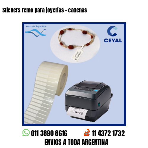 Stickers remo para joyerías – cadenas