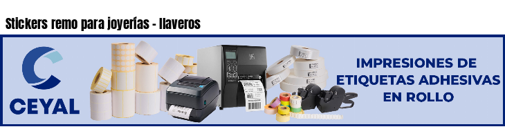 Stickers remo para joyerías - llaveros