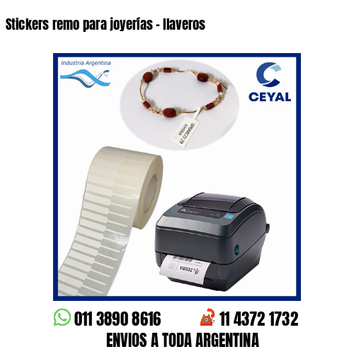 Stickers remo para joyerías – llaveros