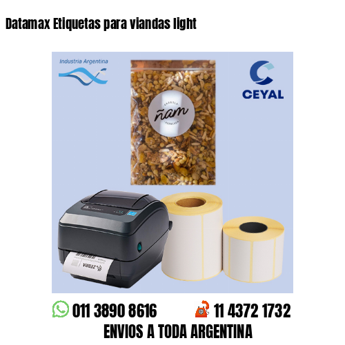 Datamax Etiquetas para viandas light