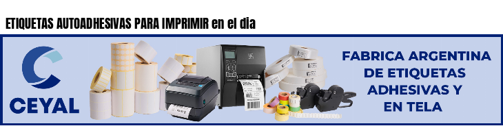 ETIQUETAS AUTOADHESIVAS PARA IMPRIMIR en el dia