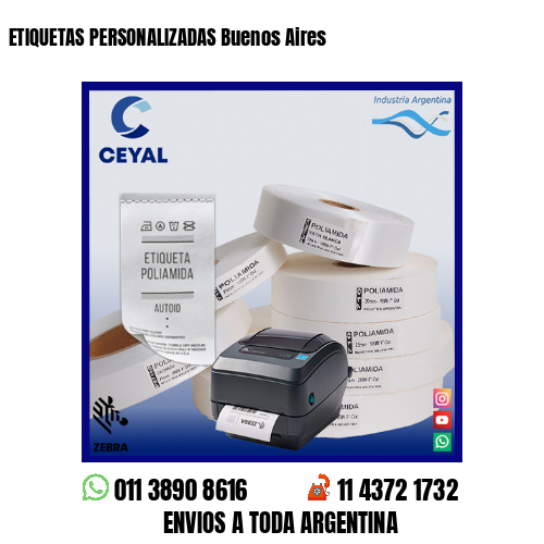ETIQUETAS PERSONALIZADAS Buenos Aires