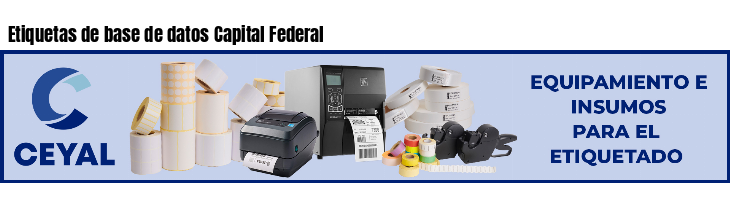 Etiquetas de base de datos Capital Federal