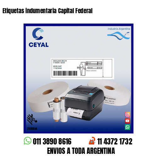 Etiquetas indumentaria Capital Federal