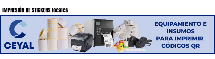 IMPRESIÓN DE STICKERS locales