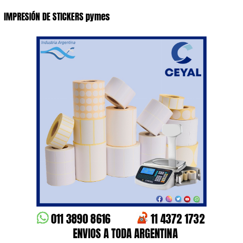 IMPRESIÓN DE STICKERS pymes