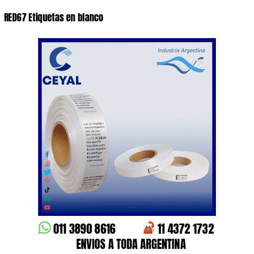 RED67 Etiquetas en blanco