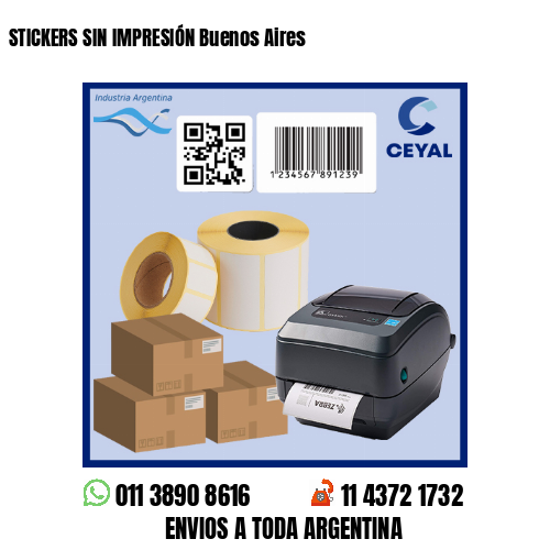 STICKERS SIN IMPRESIÓN Buenos Aires