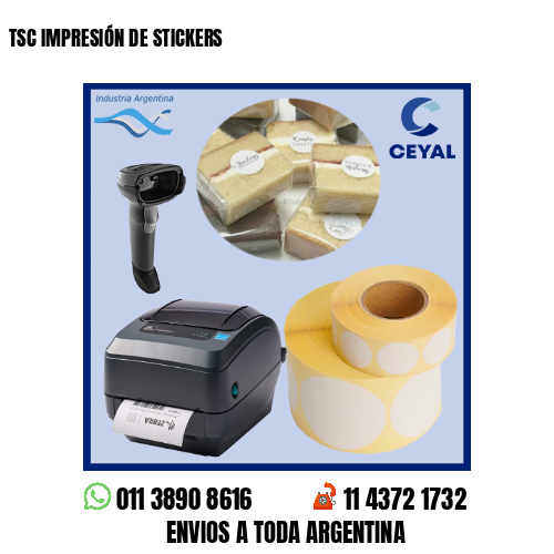 TSC IMPRESIÓN DE STICKERS