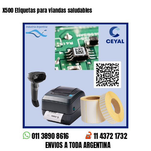 X500 Etiquetas para viandas saludables
