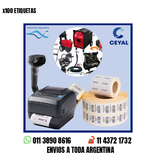 x100 ETIQUETAS
