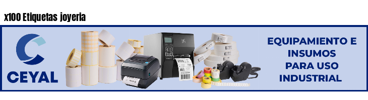 x100 Etiquetas joyeria