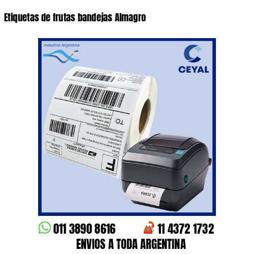 Etiquetas de frutas bandejas Almagro