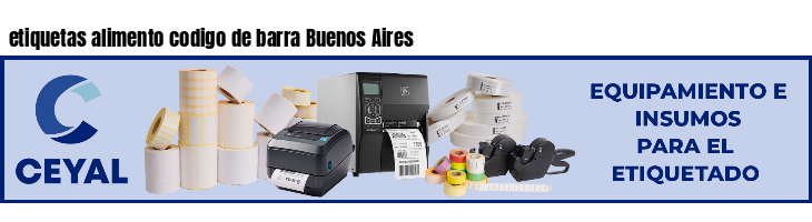 etiquetas alimento codigo de barra Buenos Aires