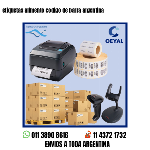 etiquetas alimento codigo de barra argentina