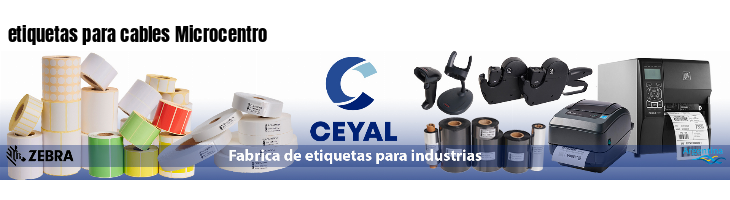 etiquetas para cables Microcentro
