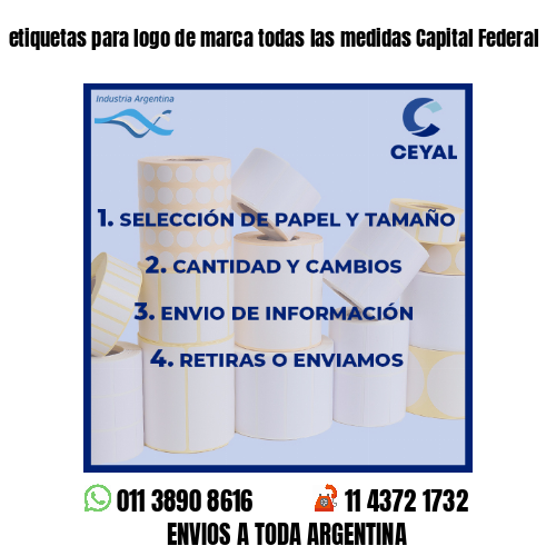 etiquetas para logo de marca todas las medidas Capital Federal