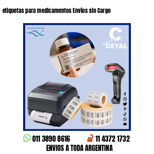 etiquetas para medicamentos Envíos sin Cargo