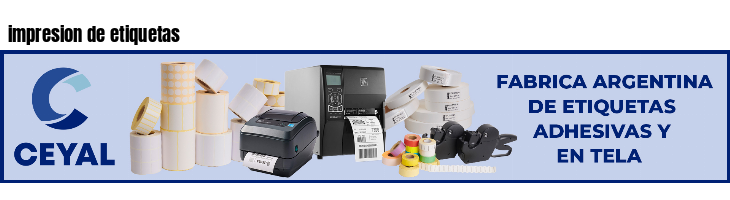 impresion de etiquetas