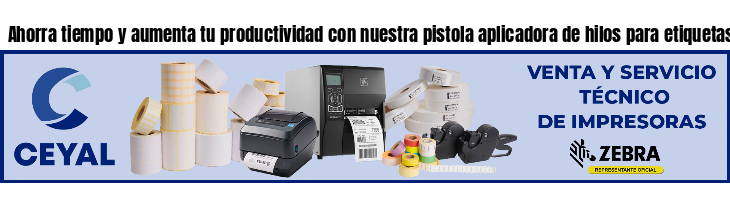 Ahorra tiempo y aumenta tu productividad con nuestra pistola aplicadora de hilos para etiquetas- Asesoramiento ONLINE