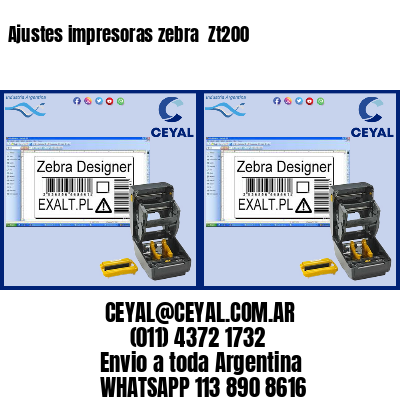 Ajustes impresoras zebra Zt200