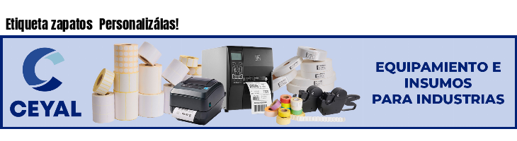 Etiqueta zapatos  Personalizálas!