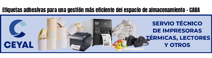 Etiquetas adhesivas para una gestión más eficiente del espacio de almacenamiento - CABA