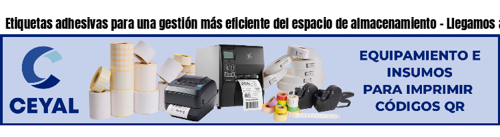 Etiquetas adhesivas para una gestión más eficiente del espacio de almacenamiento - Llegamos a toda la Argentina