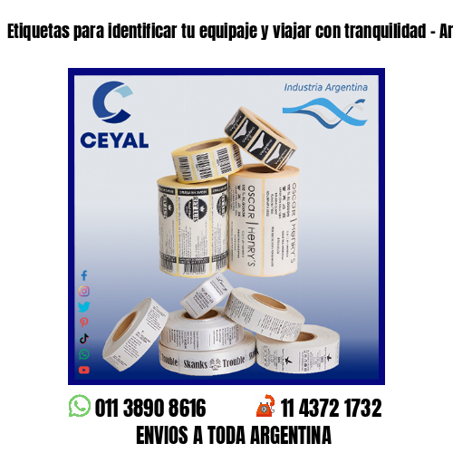 Etiquetas para identificar tu equipaje y viajar con tranquilidad – Argentina