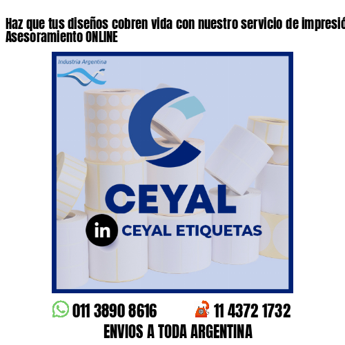 Haz que tus diseños cobren vida con nuestro servicio de impresión - Asesoramiento ONLINE