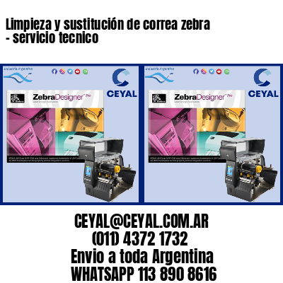 Limpieza y sustitución de correa zebra – servicio tecnico