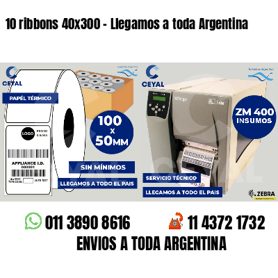 10 ribbons 40x300 - Llegamos a toda Argentina