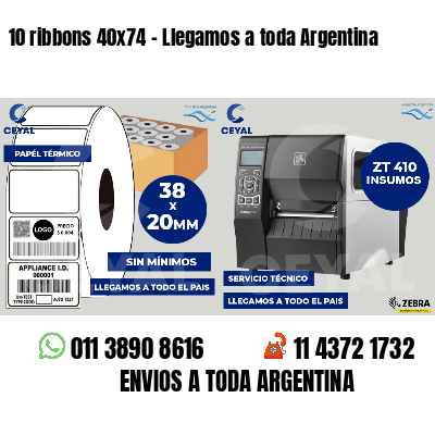 10 ribbons 40x74 - Llegamos a toda Argentina