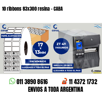 10 ribbons 83x300 resina - CABA
