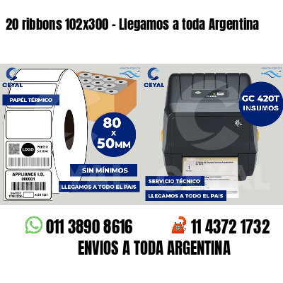 20 ribbons 102x300 - Llegamos a toda Argentina