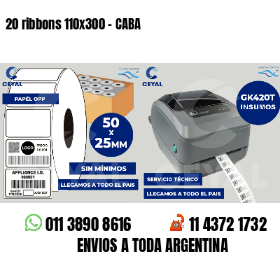 20 ribbons 110x300 - CABA