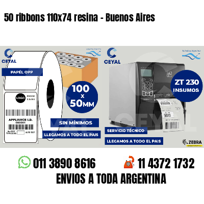 50 ribbons 110x74 resina - Buenos Aires