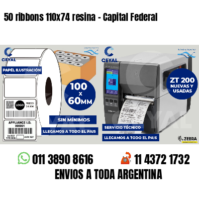 50 ribbons 110x74 resina - Capital Federal