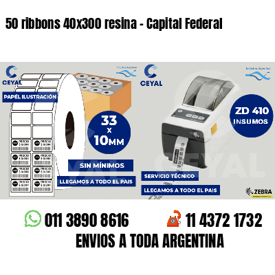 50 ribbons 40x300 resina - Capital Federal
